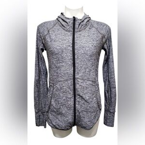 Athleta Charcoal Zip-Up Hoodie